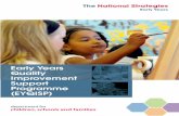 Early Years Quality Improvement Programme - Essex · 1.1 Introduction and rationale for the Early Years Quality Improvement Support Programme ... (PDMs), themes and examples ... teams