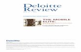 the mobiLe eLite - Deloitte · industry.5 This trend is set to grow significantly over ... the mobile elite 27 mobile business model growth over the next ... Financial services/commerce