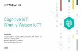 Cognitive IoT: What is Watson IoT? - Carnegie Mellon …€¦ ·  · 2016-05-11Cloud computing Product Lifecycle ... 12% IBM Market Opportunity Facilities Vehicles Home Health ...