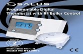Salus RT500BC Boiler Control 026 89 21/01/2012 18:18 …€¦ ·  · 2013-12-12Programmable Digital Thermostat with RF Boiler Control 2 ... • Built-in start up programming for