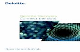 Deloitte Discovery Connect the dots · Relativity We discover facts ... Summarise & report Pivot key documents against metadata. Pull together all of your ... Deloitte Discovery Connect