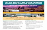 CALL FOR ABSTRACTS AND SESSION PROPOSALS - …€¦ ·  · 2018-01-16CALL FOR ABSTRACTS AND SESSION PROPOSALS ... WORKING WATERFRONT WORKFORCE DEVELOPMENT ... Tour coastal working