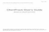 ClientTrack User’s Guide - Coalition for the Homeless of … 1 of 34 COALITION FOR THE HOMELESS OF HOUSTON/HARRIS COUNTY ClientTrack User’s Guide Based on ClientTrack 2010 This