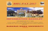BANARAS HINDU UNIVERSITY-PRE AYURVEDA ENTRANCE … · bhu-pat-2017 page 1 (banaras hindu university-pre ayurveda entrance test-2017) for admission to 1 st year b.a.m.s. course, faculty