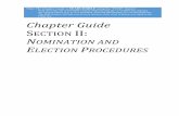 FIND box. Chapter Guide SECTION II: NOMINATION AND ... II - Nomination and... · Chapter Guide Section II: Nomination and Election Procedures Rev. 5/13 Page B-1 Nomination and election