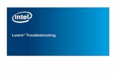 Module: Lustre* Troubleshooting - Intel · Intel' Manager for Lustre* software troubleshooting covered in the next module ... # pdsh -g allnodes "Ictl get param health check" I dshbak