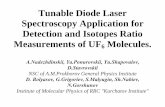 Tunable Diode Laser Spectroscopy Application for Detection ... · Tunable Diode Laser Spectroscopy Application for Detection and Isotopes Ratio Measurements of UF6 Molecules. A.Nadezhdinskii,