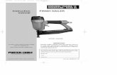 Instruction FINISH NAILER manual - The Home Depot · Instruction FINISH NAILER manual The Model and Serial No. plate is located on the main housing of the tool. Record these numbers