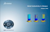 Metal Inelasticity in Abaqus - Dassault Systèmes® · Metal Inelasticity in Abaqus Abaqus 2018 . Course objectives Upon completion of this course you will be able to model: ... Temperature