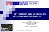 High-resolution scanning tunneling microscopy grids.ac.uk/NWGrid/Seminar.20.3.07/WernerHofer_STM.pdfHigh-resolution scanning tunneling microscopy and spectroscopy Werner Hofer ...
