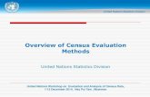 Overview of Census Evaluation Methods - UNSD — …unstats.un.org/unsd/demographic/meetings/wshops/Myanmar/2014/doc… · Overview of Census Evaluation ... method that was used should