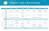 Explorer Kids Club Schedule - bahamar.grand.hyatt.com (Southern Stingrays) Love Bird Natur e Walk (Scavenge r Hunt) Close Marine Encounter ... Coral Reef Pirate Invert Art Touch Pool