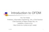 Introduction to OFDM - ie.u-ryukyu.ac.jpwada/system09/SYSARC2009-4(OFDM).pdf · parameters of sinusoidal signal. ... OFDM signal generation ... Each symbol wave is sum of many sinusoidal
