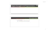 ì Right Triangles and Trigonometry - Wismath 405 Slides.pdfRight Triangles and Trigonometry ... 3, π/4 and π/6, and use the unit circle to express the ... ì Students experience