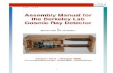 Assembly Manual for the Berkeley Lab Cosmic Ray …hughes/capstone/docs/CosmicDetector2-0...Assembly Manual for the Berkeley Lab ... Resistor Color Codes ... The Berkeley Lab Cosmic