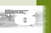 Removal and Variation of Easements and Covenants … and Variation of Easements and Covenants by Order 116 Victorian Law Reform Commission – Easements and Covenants: Final Report
