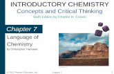 Introductory Chemistry: Concepts & Connections 4th … · Chapter 7 2 IUPAC • The International Union of Pure and Applied Chemistry, IUPAC, has set rules for naming compounds. •