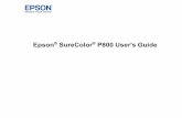 User's Guide - SureColor P800 - Epson America... Using the Control Panel The Touch Screen 1 Status icons 2 Load Guide displays when ... Auto Sheet Feeder ... Using the Control Panel