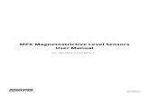 MPX Magnetostrictive Level Sensors User Manual  Doc #9004124 Rev B, 03/2017 MPX Magnetostrictive Level Sensors User Manual For The MPX-E and MPX-R
