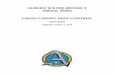 AUBURN WATER DISTRICT Auburn, Maine CROSS ... AUBURN WATER DISTRICT AUBURN, MAINE CROSS-CONNECTION CONTROL PROGRAM TABLE OF CONTENTS TITLE PAGE NO. Purpose 1 …