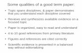 Some qualities of a good term paper - Rutgers University Term-paper...Some qualities of a good term paper: • Topic spans disciplines, & paper demonstrates that you understand each