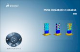 Metal Inelasticity in Abaqus 1 Lecture 1 Introduction Lecture 2 Ductile Metal Response Workshop 1 Metal Plasticity Tutorials Lecture 3 Classical Metal Plasticity in ... Day 2 Lecture