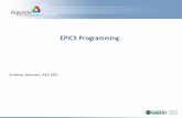 EPICS Programming EPICS Training — 2015-03-31 — EPICS Programming 6 Top-level Makefile /Makefile TOP = . include $(TOP)/configure/CONFIG DIRS = list of subdirectories