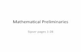 Mathematical Preliminaries - Computer Action Teamweb.cecs.pdx.edu/~sheard/course/CS581/notes/SetsReview.pdfMathematical Preliminaries ... universe is specified. Then all sets are assumed