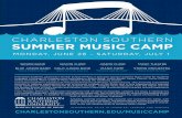 CSU SUMMER MUSIC CAMP MUSIC CAMP FACULTY & … · I encourage my child to participate in the CSU Summer Music Camp. I agree to support all camp rules and regulations. I understand