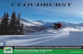 CLOUDBURST - Federation of Mountain Clubs of BCmountainclubs.org/wp-content/uploads/2017/12/Cloudburst-Fall-2017...Cloudburst —Fall/Winter 2017 3 Welcome to our newest FMCBC Directors