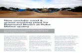 New modular sand & gravel washing plant for Raymond Brown ... · New modular sand & gravel washing plant for Raymond Brown at Roke Manor quarry The site is operated by Raymond Brown