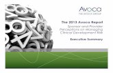 The 2013 Avoca  · PDF fileThe 2013 Avoca Report ... for our 2013 Industry Survey, ... This report serves as an Executive Summary of key findings from the research. 3