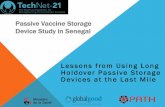 Passive Vaccine Storage Device Study in Senegal PENTA Measles ... bacillus Calmette – Guerin; EPI, Expanded Programme on Immunization; HP, health post; OPV, oral polio ... *Matrix