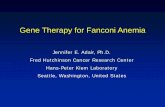 Gene Therapy for Fanconi Anemia - FA Research Fundfanconi.org/images/uploads/other/Gene_Therapy_for_FA.pdf · Gene Therapy for Fanconi Anemia . Jennifer E. Adair, Ph.D. Fred Hutchinson