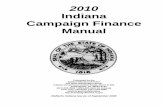 Indiana Campaign Finance Manual - IN.gov ·  · 2010-12-22Indiana Campaign Finance Manual Published by the Indiana Election Division ... ... Chapter 10: Enforcement and Penalties