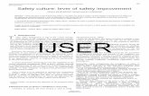 Safety culture: lever of safety improvement - IJSER · PDF fileSafety culture: lever of safety improvement ... and disseminates information about incidents and near misses . ... -