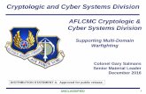 AFLCMC Cryptologic & Cyber Systems Divisionc.ymcdn.com/sites/ · AFLCMC Cryptologic & Cyber Systems Division Supporting Multi-Domain Warfighting Colonel Gary Salmans Senior Material