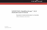 VERITAS NetBackup Advanced Client€¦ ·  · 2012-03-11VERITAS NetBackup™ 6.0 Advanced Client System Administrator’s Guide UNIX, Windows, and Linux N15272C September 2005