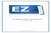 Fundamentals of Metals - EZ-pdh.com fundamentals training to ensure a basic understanding of the structure and properties of metals. The handbook includes information on the structure