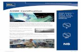 ASME Division 1, Class 1, 2 & 3 Vessels, Partials ... · ASME Certiﬁ cation Ultra Electronics, NSPI has successfully completed the certiﬁ cation process from the American Society