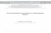 Allgemeines Ministerialblatt - Jahresinhaltsverzeichnis 2013€¦ ·  · 2013-12-19ßenbau, Ausgabe 2009, ZTV E-StB 09 ..... 51 07.02. ... 134 27.02. Zweite Änderung der Verwaltungsvorschrif-