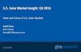 U.S. Solar Market Insight: Q4 2016 · 2018-2020 Booms: New York and Maryland ... pilot programs ... •SCE’sOption R Tariff: 150 MW remaining in program