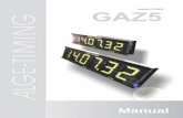 Manual - ALGE-TIMING · Manual GAZ5 . Page 6 . 2.3 Power Supply PS5 . ... ALGE Self Timer SF2 - PC . ... After switching on “refresh”, ...