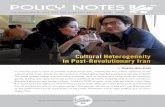 POLICY NOTES - washingtoninstitute.org moderates such as President Hassan Rouhani in recent elections. Social Cleavage Theory Every society has fault lines that can be ... Notes, ,