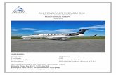 Phenom 300 Spec - Aircraft Dealer Curtiss Wright Parkway Suite 106 Richmond Heights, Ohio 44143 216‐261‐8934 Radio Altimeter – KRA-405B Ice Detector SVS – Synthetic Vision