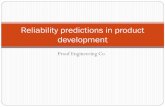Reliability predictions in product developmentproofengineering.com/images/Reliability Prediction Overview.pdf · Parts count reliability prediction ... to use NSWC 2011 Handbook of