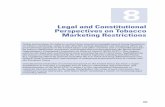 Legal and Constitutional Perspectives on Tobacco Marketing ... · 8 Legal and Constitutional Perspectives on Tobacco Marketing Restrictions Policy interventions for tobacco control