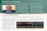 Pioneers of pulp - Research Media · Pioneers of pulp PULP IS ONE of the most abundant raw materials worldwide and the basis for paper. It is made by separating the cellulose fi bres