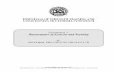 CSCS--Cramer--Bioenergetics of Exercise and Training ... Notes 111.pdf · ESSENTIALS OF STRENGTH TRAINING AND CONDITIONING MULTIMEDIA SYMPOSIUM Presentation 2: Bioenergetics of Exercise
