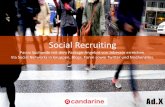 Social Recruiting - Ad.X Web Landscape . Individuelle Offerte pro Stellenangebot. Die Stelle wird auf Facebook, Twitter, Nichensites, Alumnis, Newsletter und in Blogs